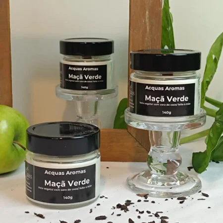 Vela Perfumada Maçã Verde 140g - Imagem 2