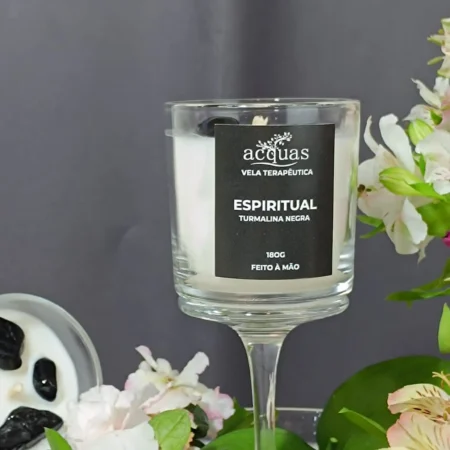 Vela Terapêutica de Turmalina Espiritual 180g - Imagem 2