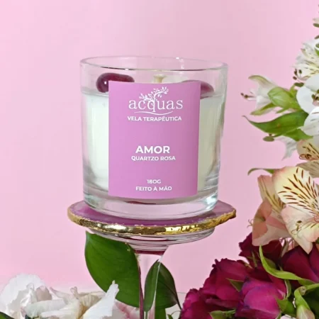 Porta Vela em Ágata Rosa - Imagem 3