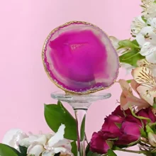 Porta Vela em Ágata Rosa
