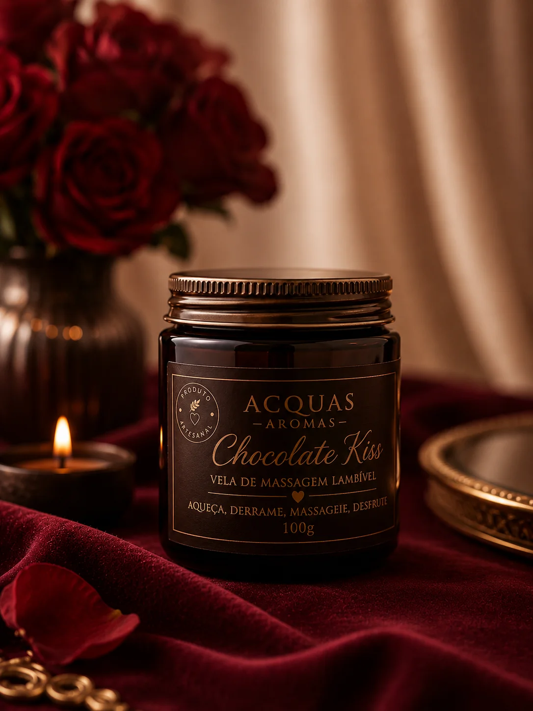 Vela de Massagem Lambível Kiss Colletion 100g